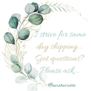 📦I strive for Same Day Shipping📬